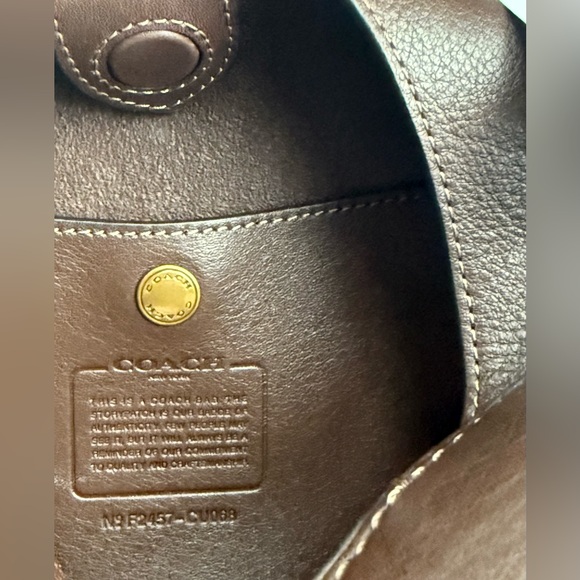 COACH Brooklyn 28 Medium Leather Shoulder Bag Maple - Picture 6 of 9